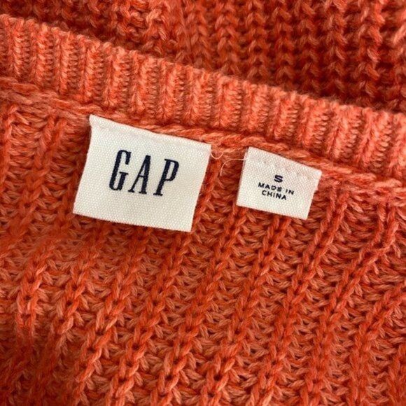 GAP Sweater Coral Size Small - Picture 5 of 5